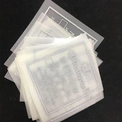 反射的なカスタムファッションTシャツネックマーク